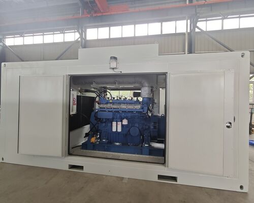 Un bon prix. Générateur à gaz CNG électrique silencieux et insonorisé en conteneur extérieur Yuchai Weichai Baudouin de 300 kW 400 kVA 400 kW 500 kVA en ligne